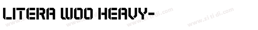 Litera W00 Heavy字体转换